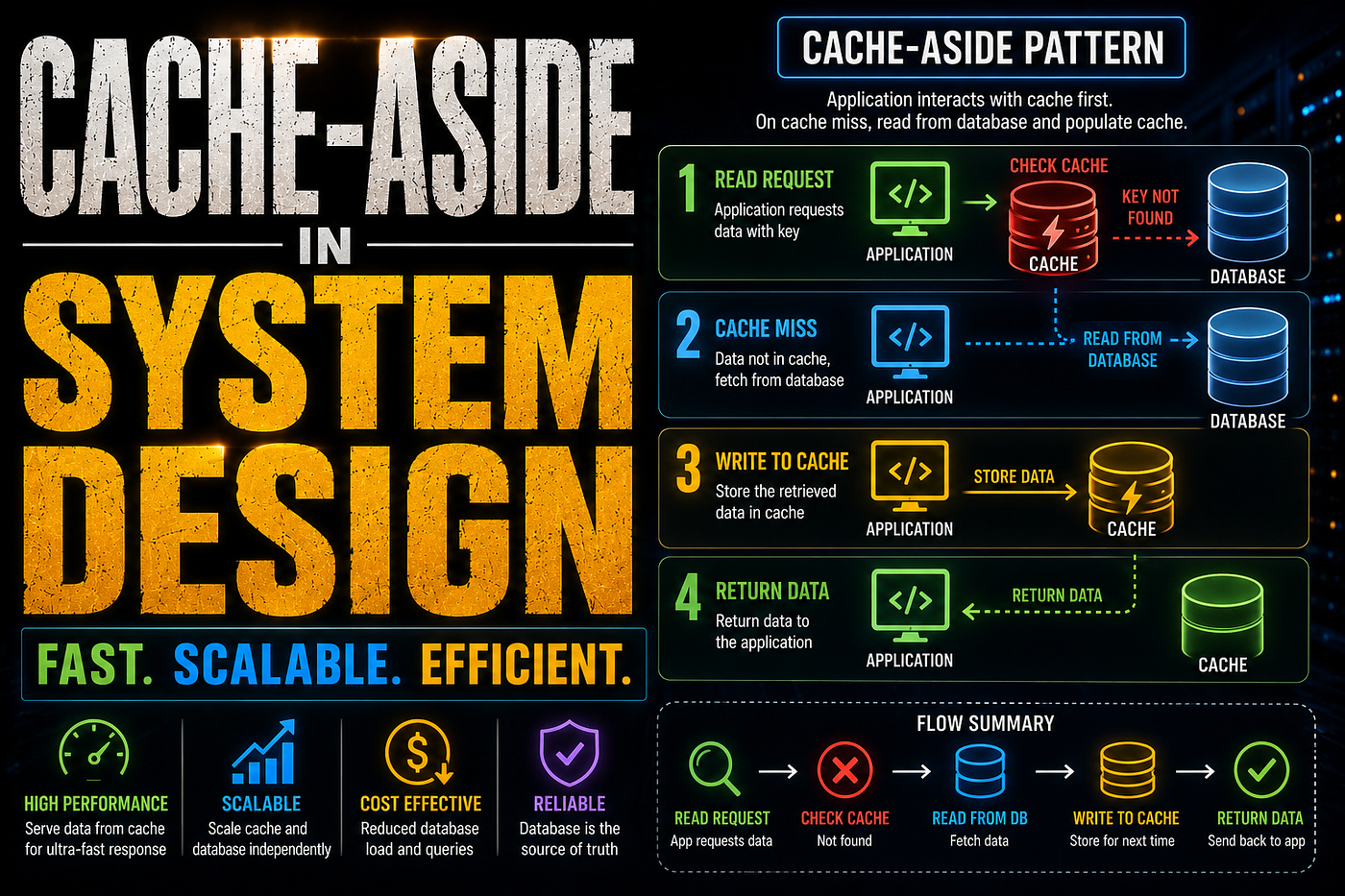 Cache-Aside in System Design: The Caching Pattern Behind Scalable Applications