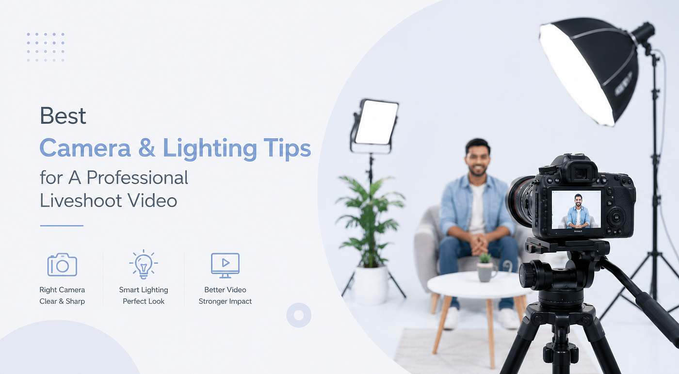 Best Camera & Lighting Tips for A Professional Liveshoot Video