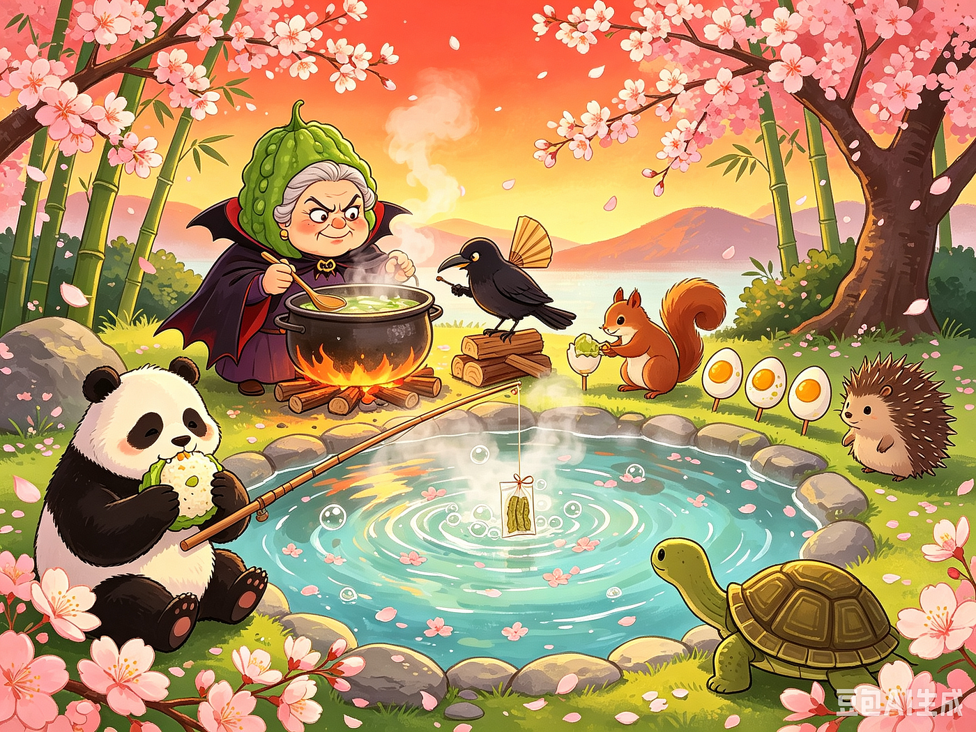Bitter Melon Granny’s Lakeside Hot Spring