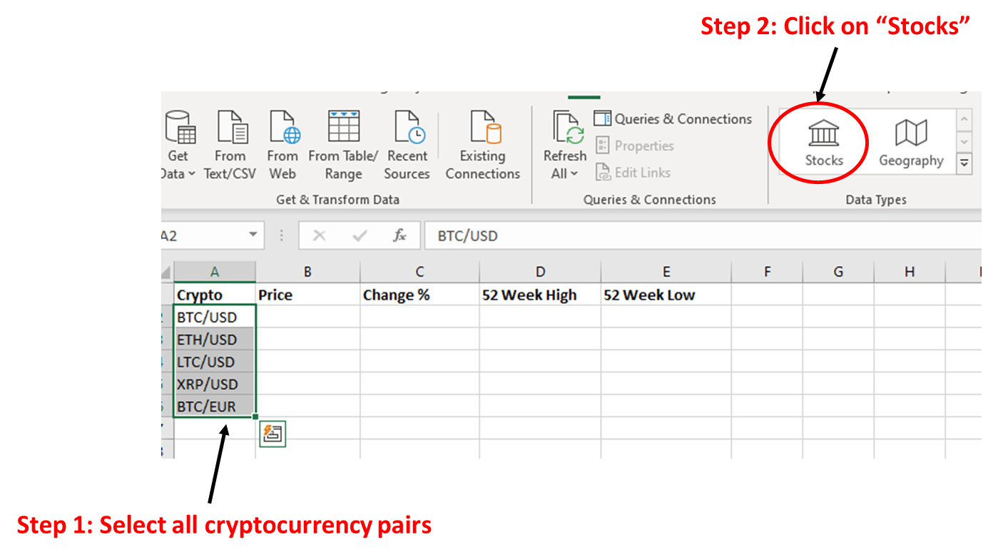 How to Get Cryptocurrency Prices in Excel — Codeless Approach | by Bee Guan  Teo | The Handbook of Coding in Finance | Medium