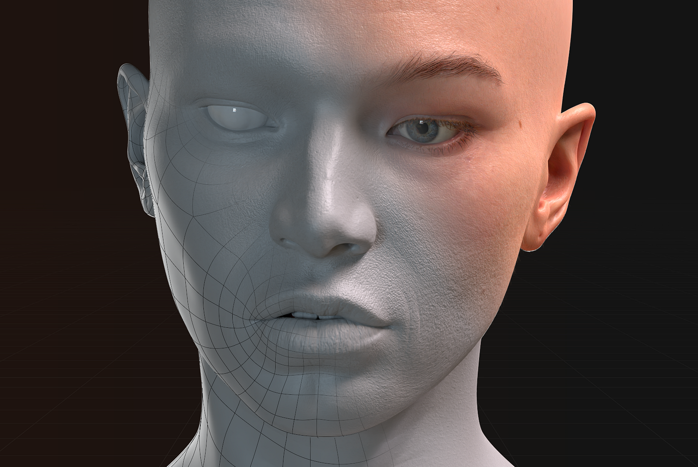 Realistic Facial Features in 3D Character Sculpts