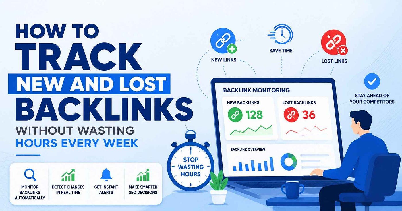 How to Track New and Lost Backlinks Without Wasting Hours Every Week