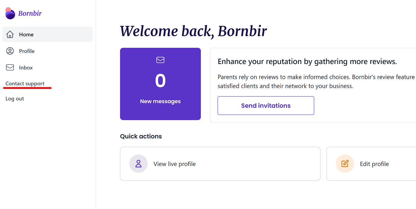 Bornbir Provider Portal