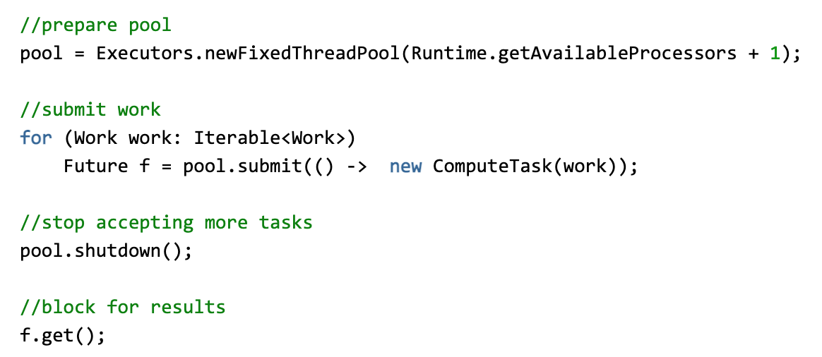 Elegant Patterns to execute work concurrently using