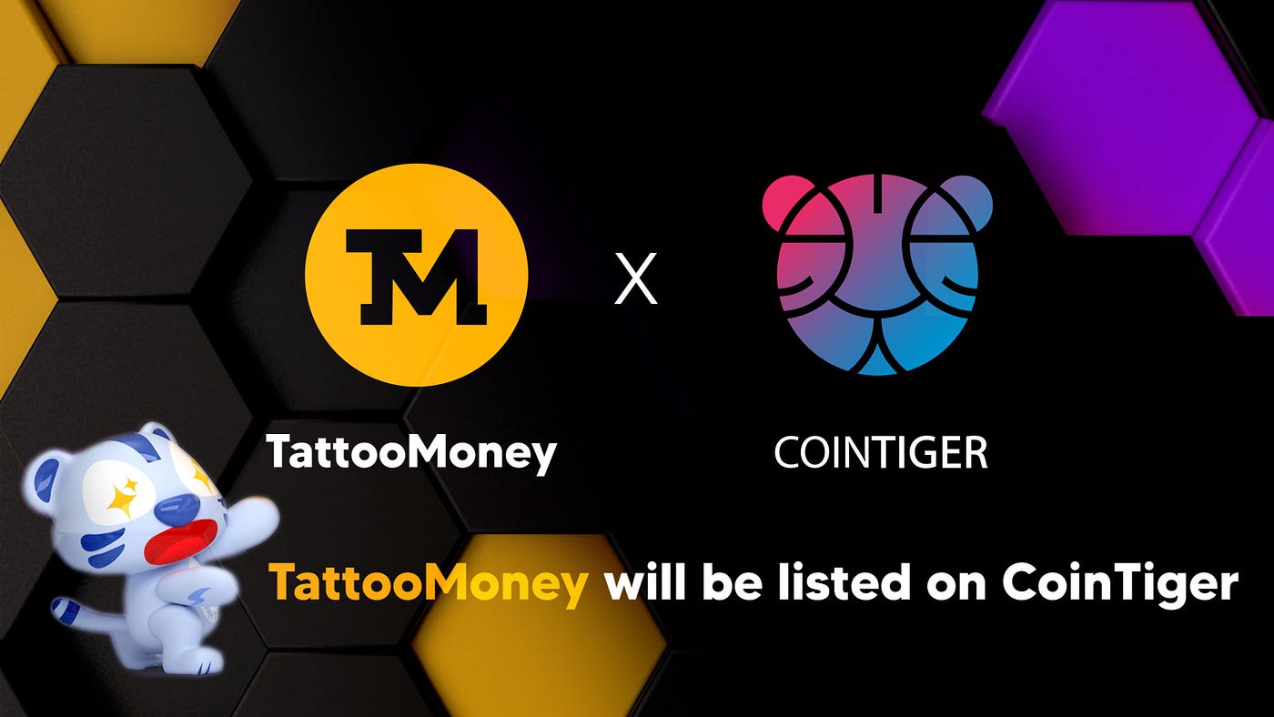 New TattooMoney listing on CoinTiger | by TattooMoney | Medium