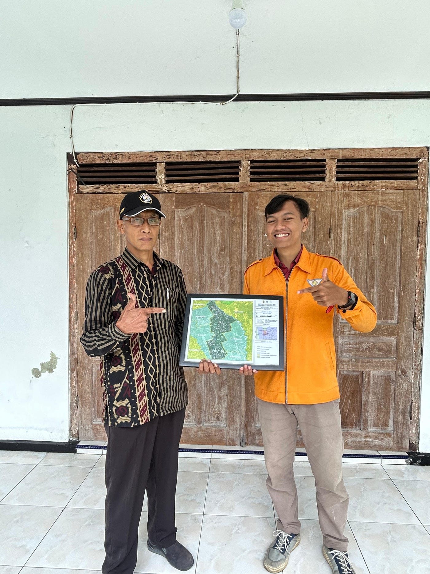 Pembuatan Peta Dasar : KKN TIM 1 UNDIP 2025 DESA JIWAN Memfasilitasi Pembuatan Peta Desa untuk…