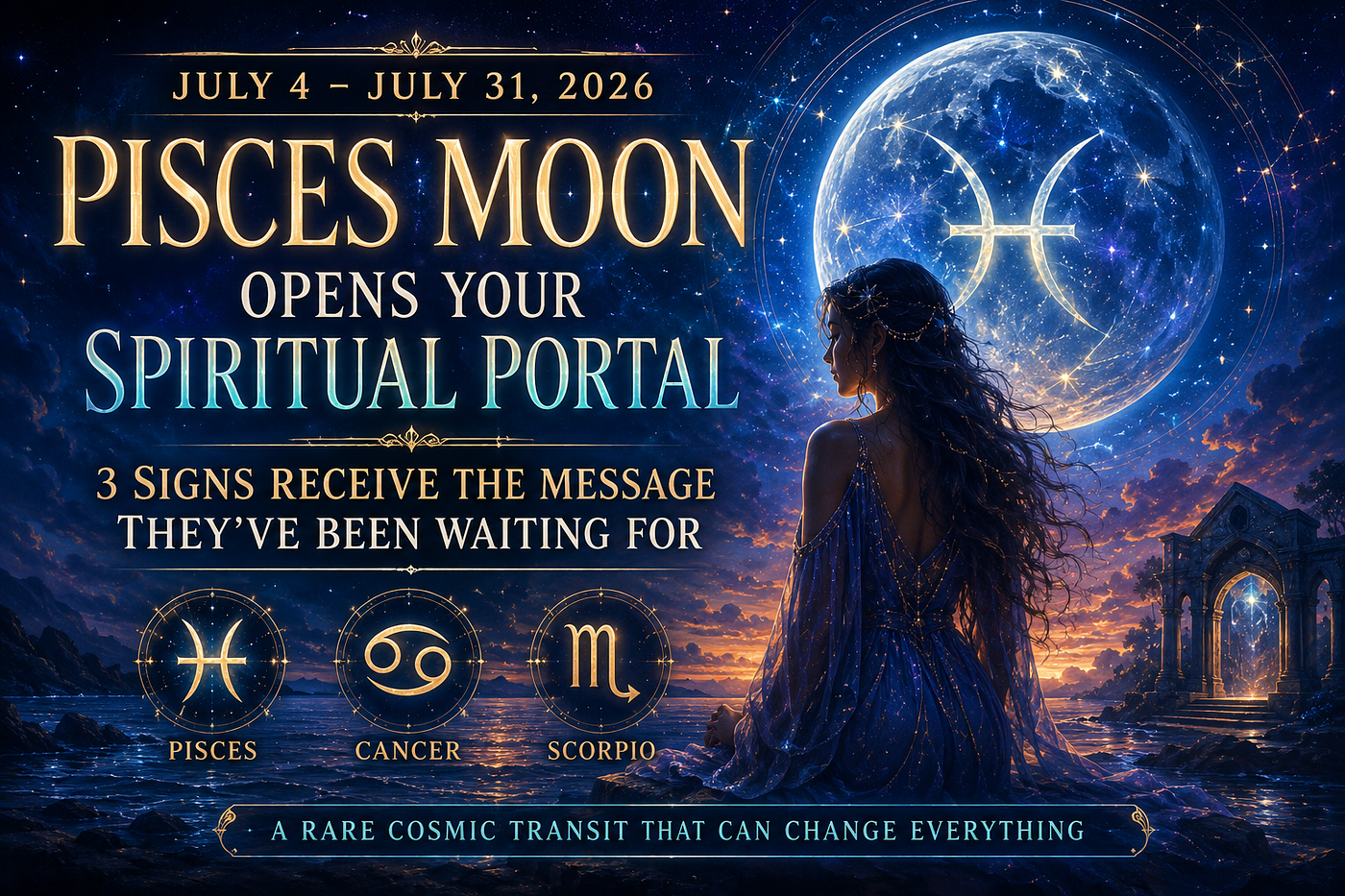 The Pisces Moon Portal of July 31, 2026: A Rare Cosmic Threshold That May Change Everything
