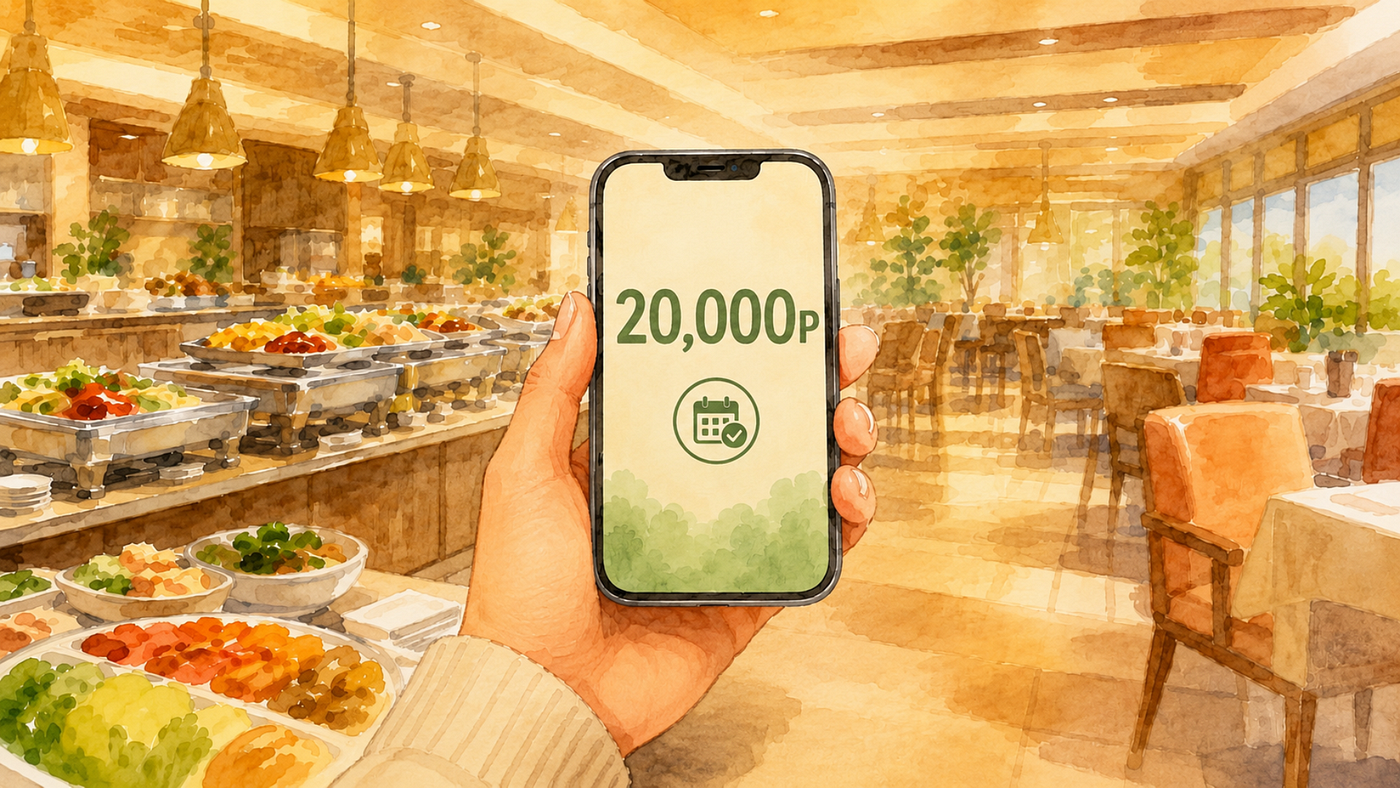 A Buffet Booked with Reward Points — VOO Day 1,710
