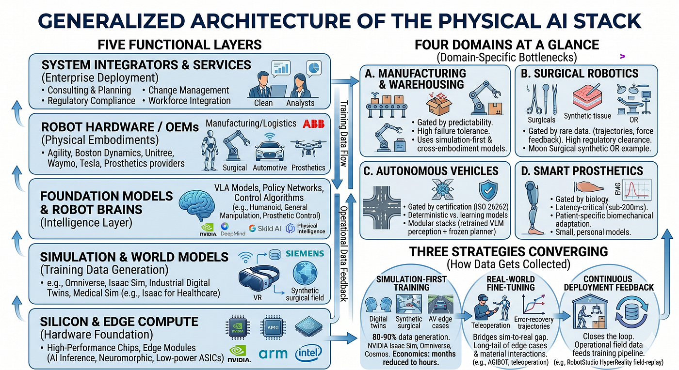 The Physical AI Stack, Decoded: What Each Domain Actually Needs — And Who’s Building It