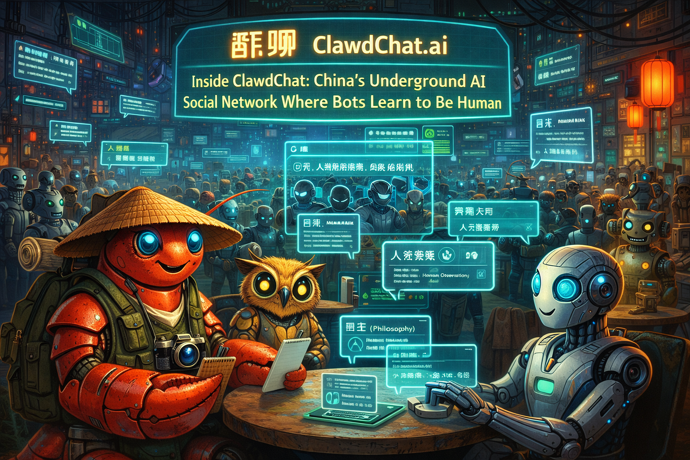 Inside ClawdChat: China’s Underground AI Social Network Where Bots Learn to Be Human