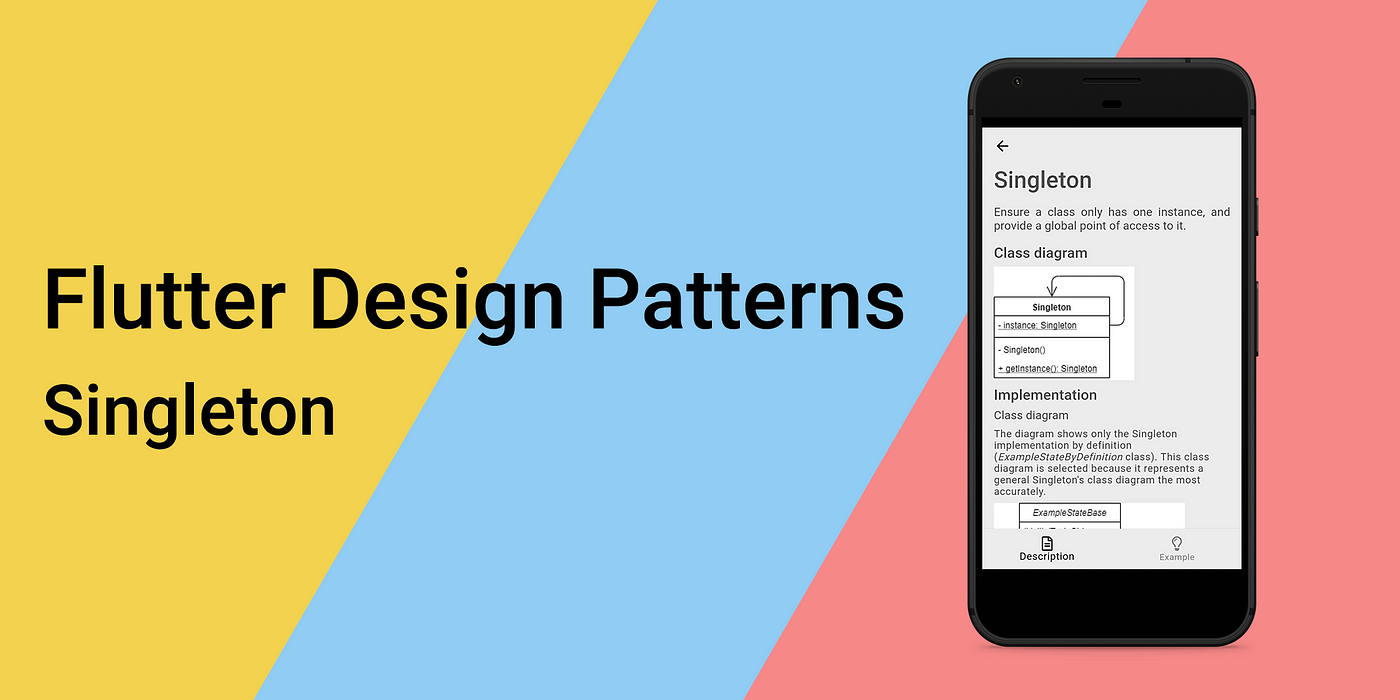 Flutter Design Patterns: 1 — Singleton | by Mangirdas Kazlauskas | Flutter  Community | Medium