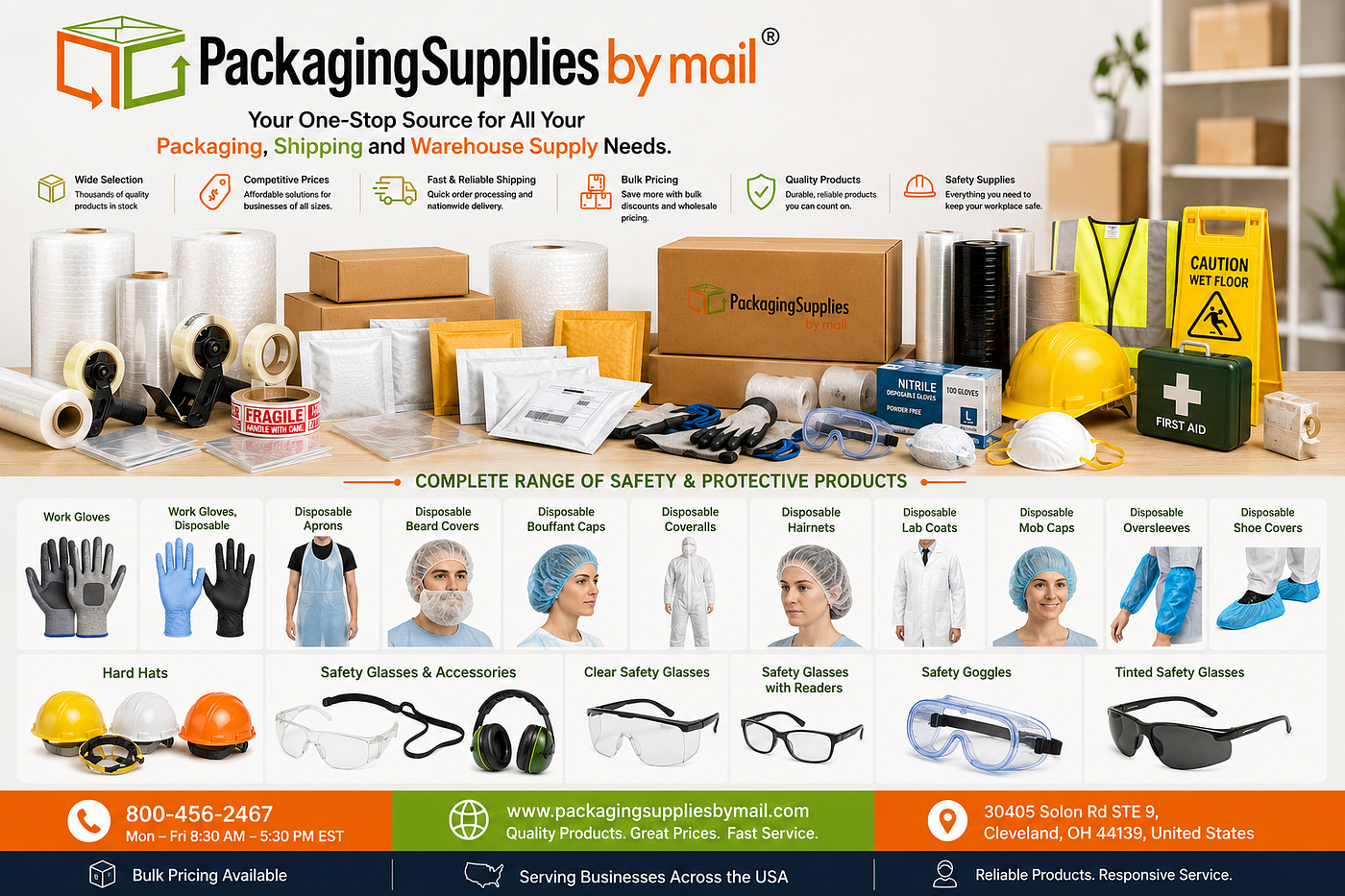 Your Complete Packaging Solution & Quality Supplies Across the USA | PackagingSuppliesByMail