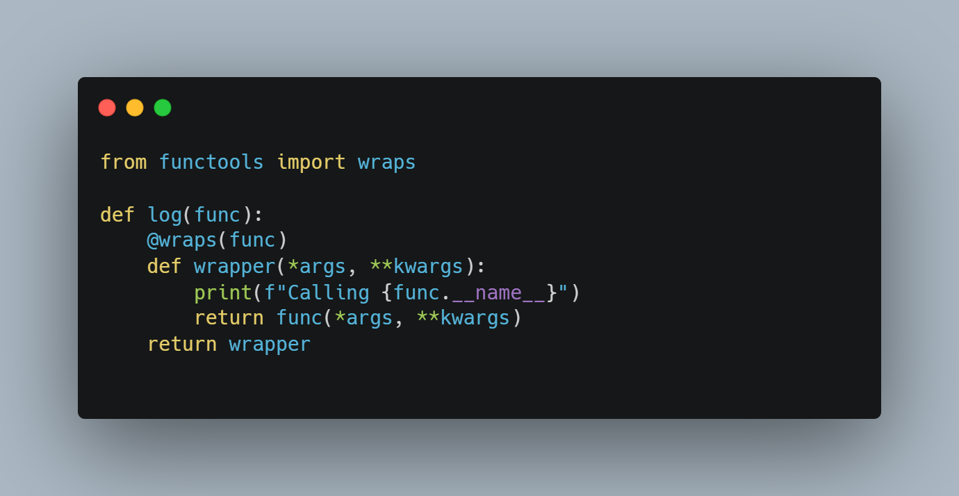 functools.wraps decorator effect