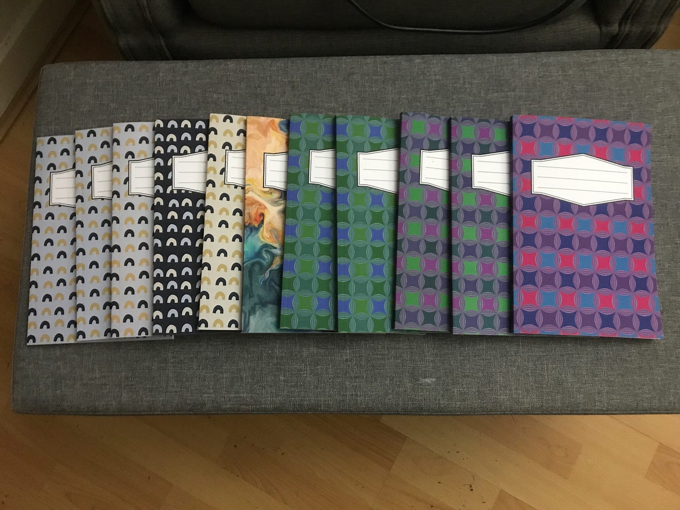 Photo by the Author — Notebooks designed by me