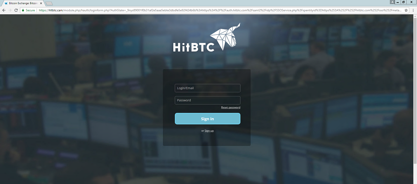 Dissecting a HitBTC phishing site | by Harry | MyCrypto | Medium