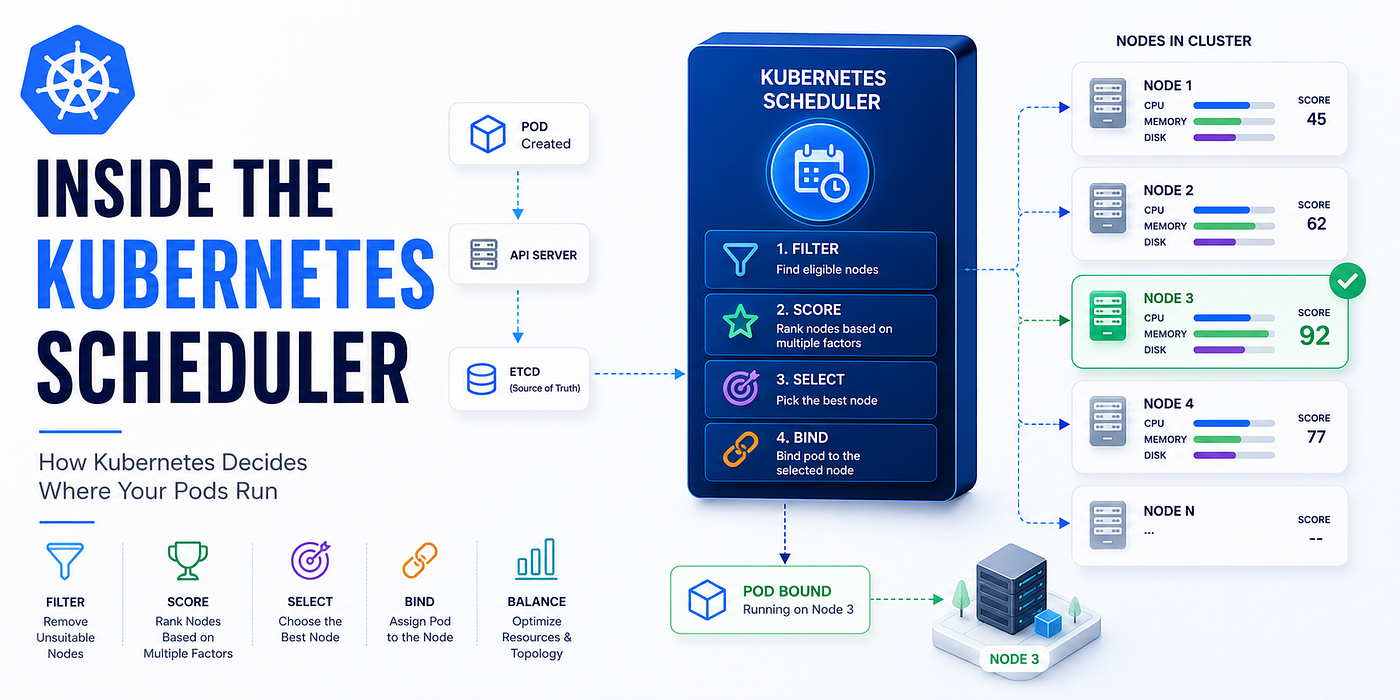 Inside the Kubernetes Scheduler: How Kubernetes Decides Where Your Pods Run