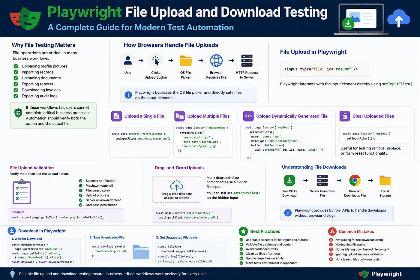 Playwright File Upload and Download Testing: A Complete Guide for Modern Test Automation