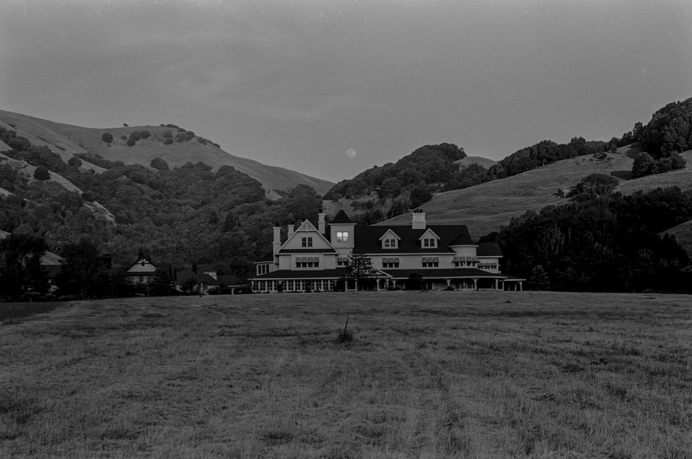 © 1987 MH Rubin, Main House Moonrise — Feb, April 1987