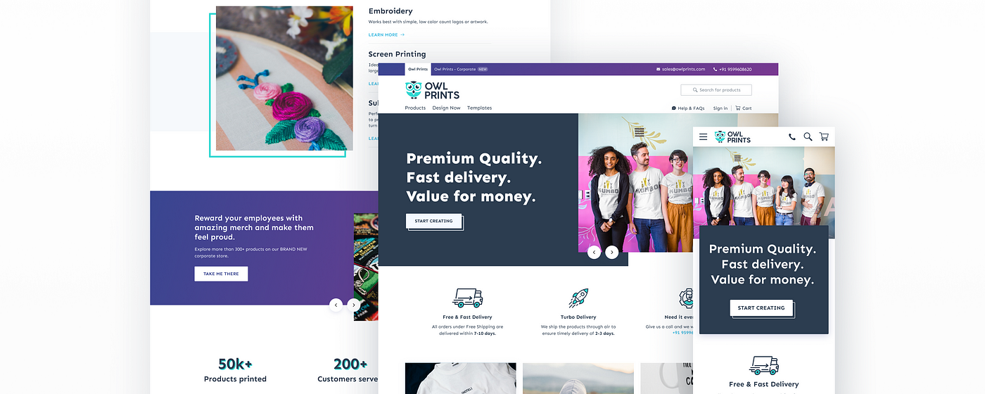 Owl Prints: E-commerce Website Redesign— UI/UX Case Study | by Chethan KVS  | UX Planet