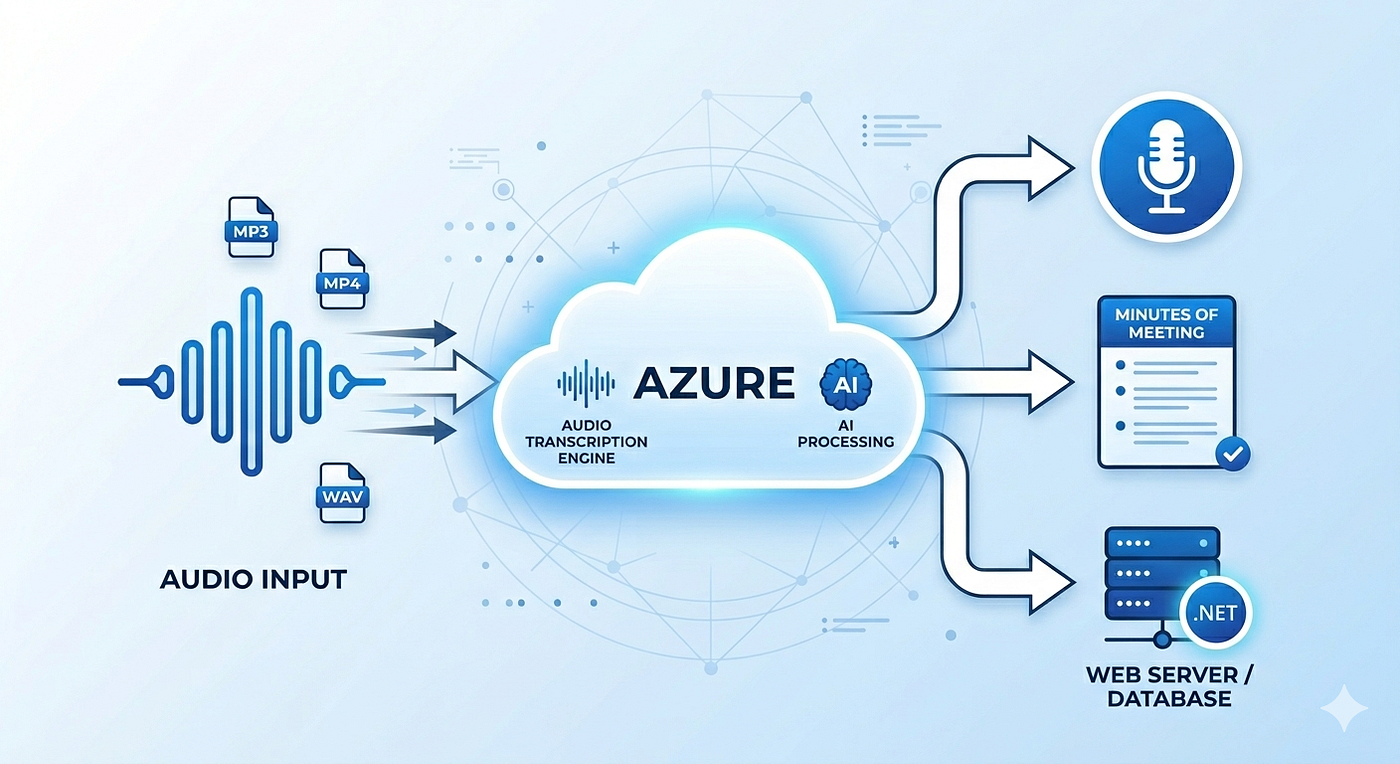 Building a Cross-Platform Audio Transcription & MOM Generator on Azure