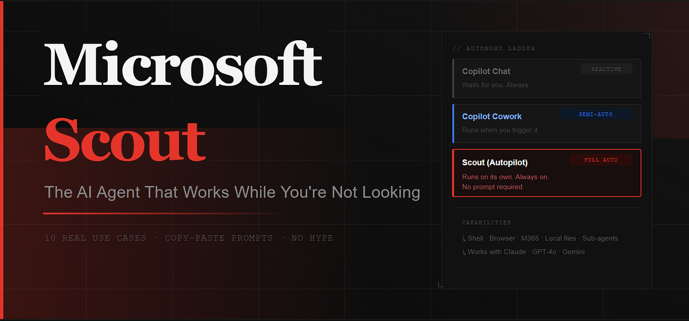 Microsoft Scout: The AI Agent That Works While You’re Not Looking