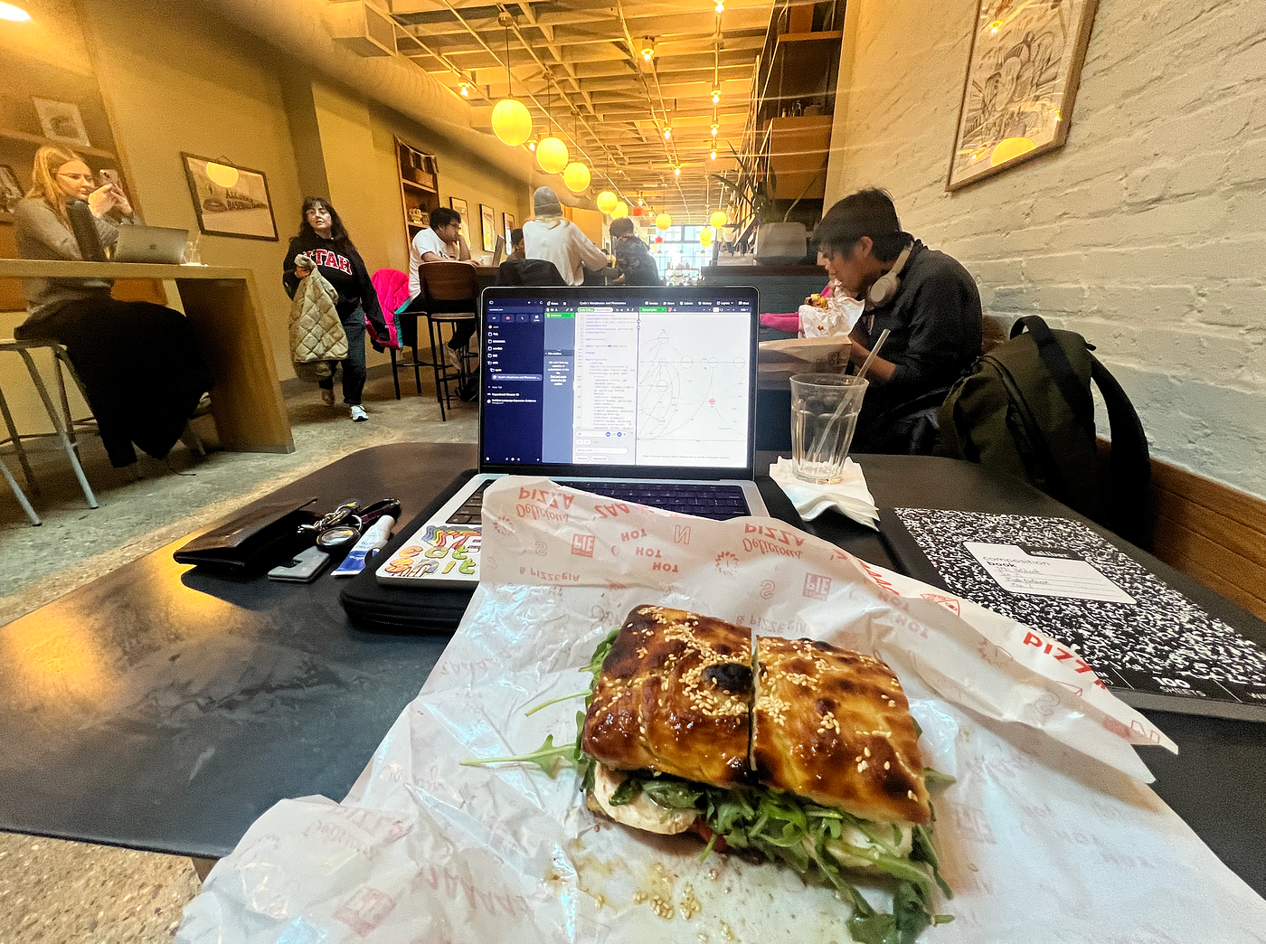 doubles, the cafe I worked at during spring break in DC