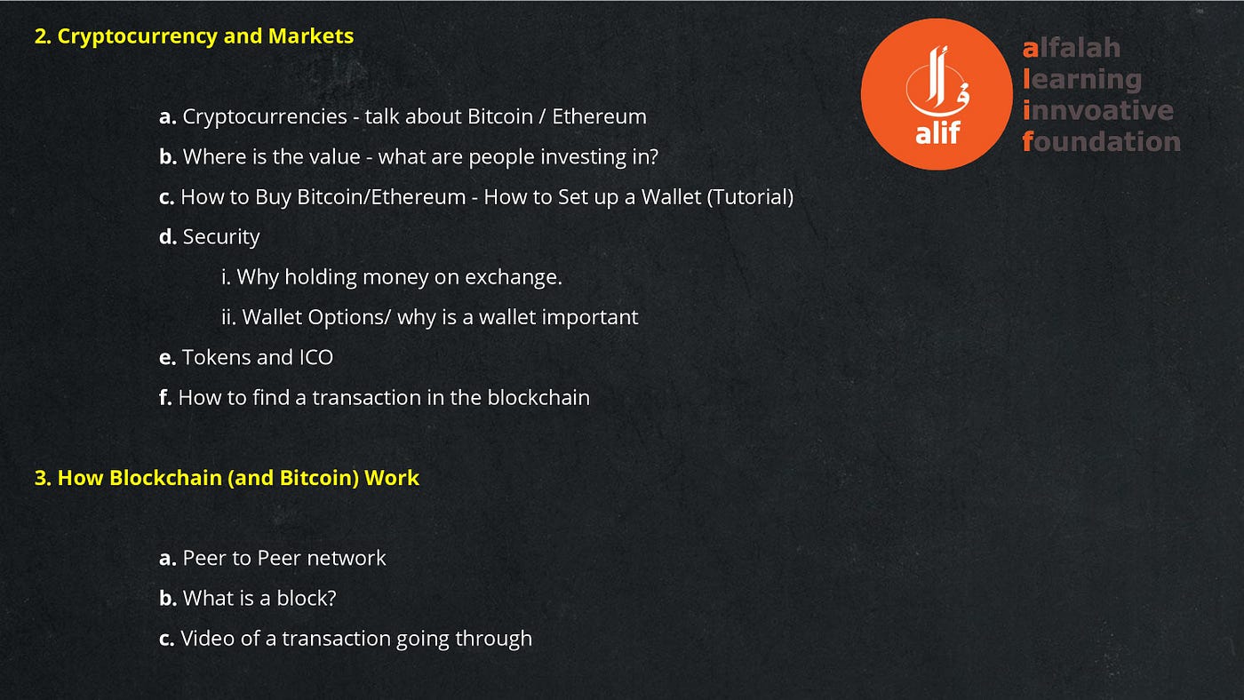 ALIF Syllabus-Introduction to Blockchain | by coin_enthusiast | Medium