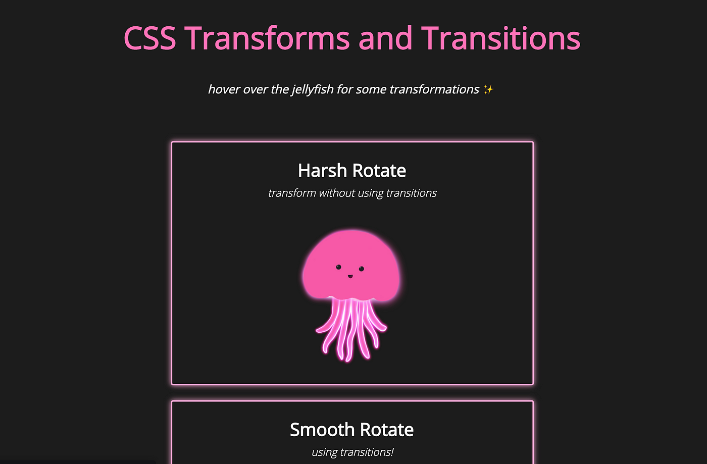 CSS Transforms and Transitions: A Beginner's Guide | by Alexandra Radevich  | The Startup | Medium