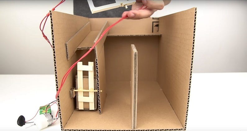 How to Make Ice Cream Machine at Home from Cardboard 
