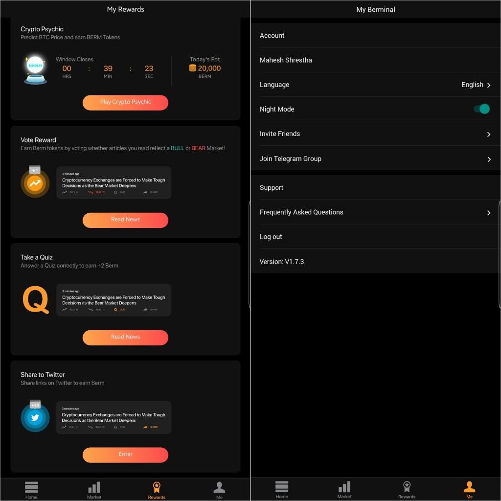 Berminal App Review: Fake Crypto-News Killer, Crypto Psychic, and More | by  Mahesh Shrestha | When Moon, When Doom | Medium