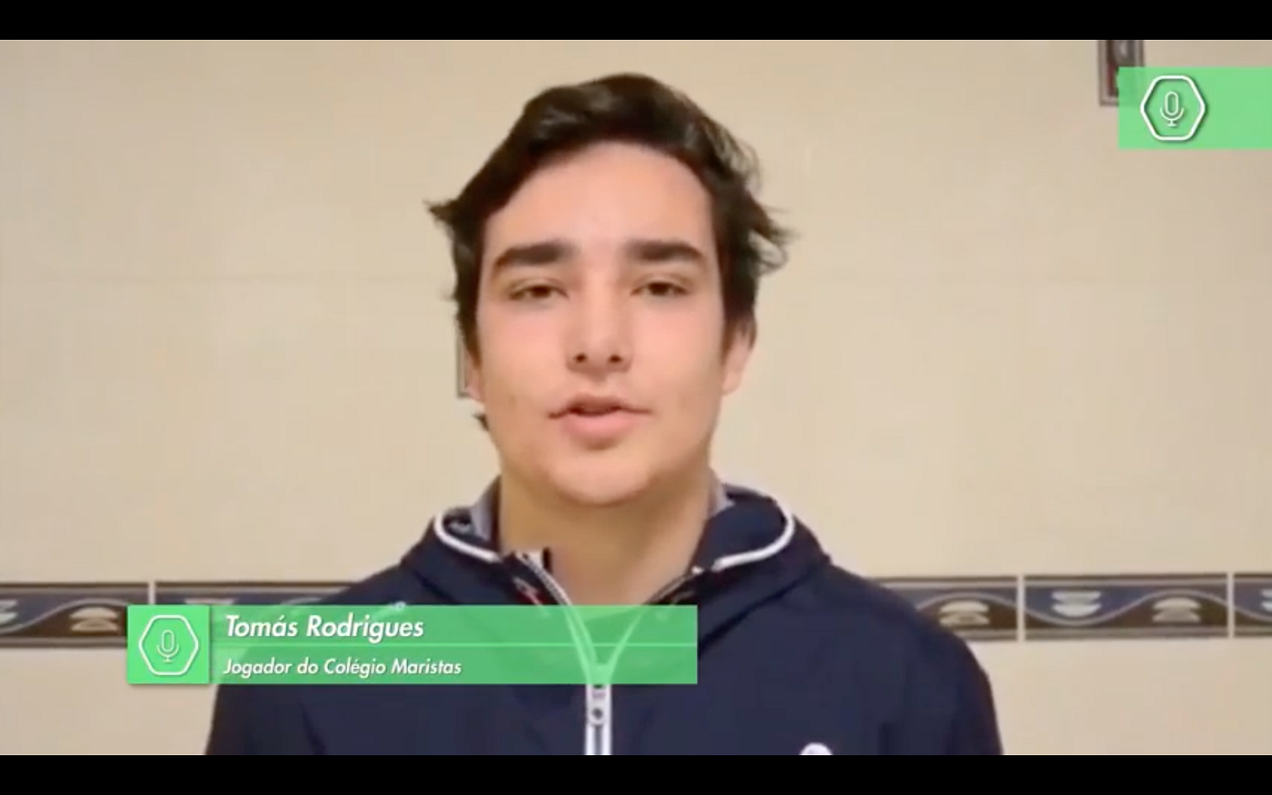 Jogador Tomás Rodrigues — Colégio Maristas