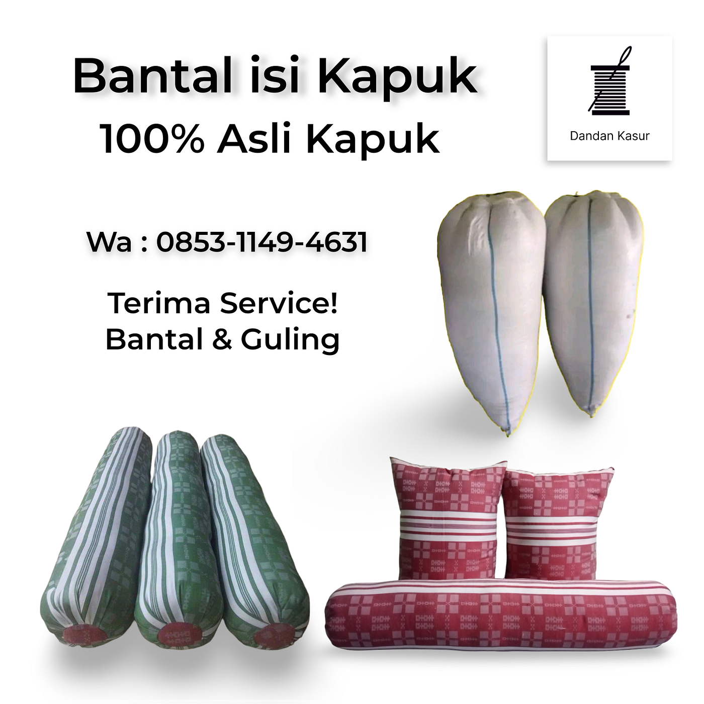 Dandan Kasur, Tukang Service Kasur Kapuk Batang, Wa : 0853–1149–4631