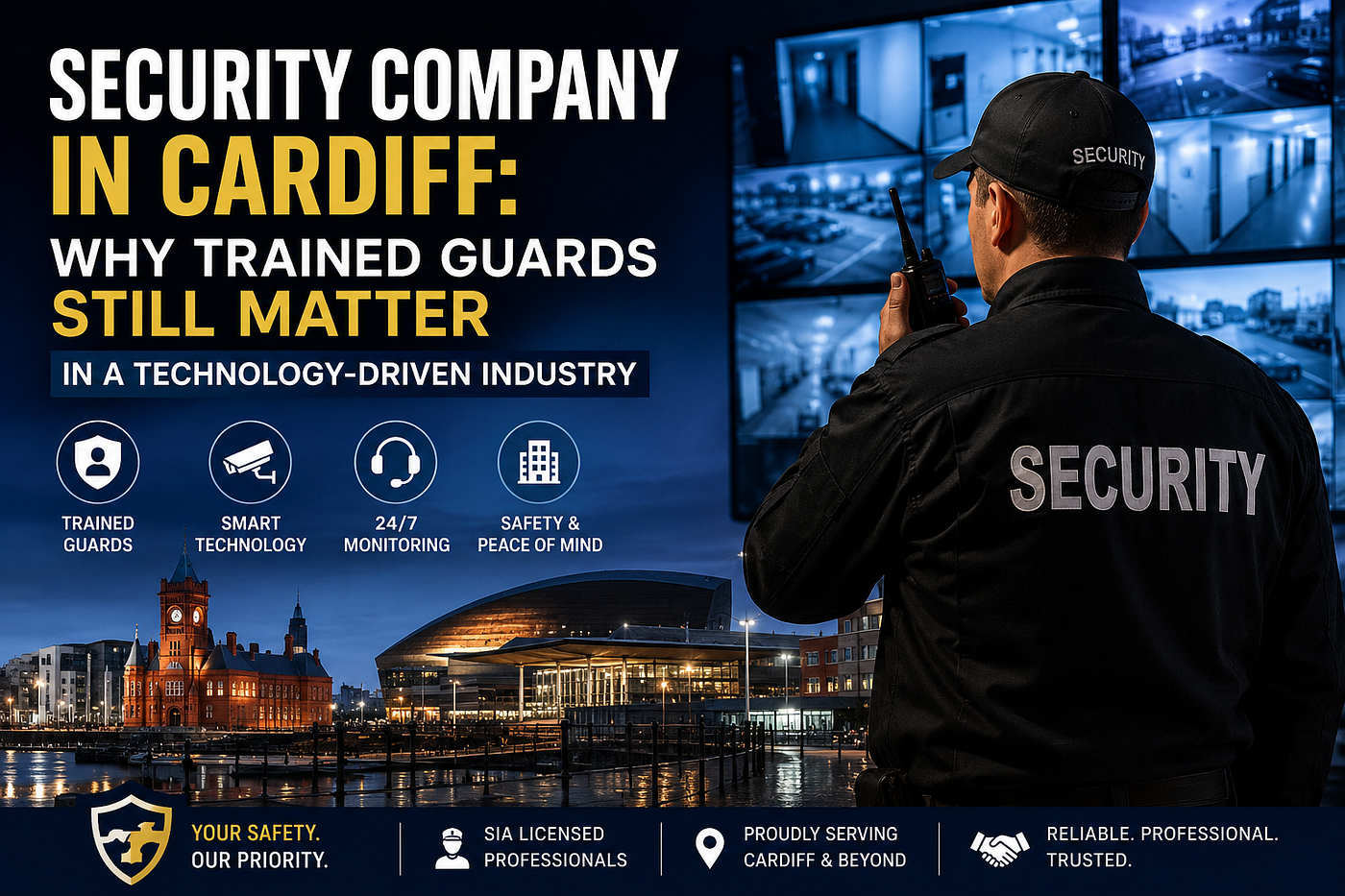 Security Company in Cardiff: Why Trained Guards Still Matter in a Technology-Driven Industry