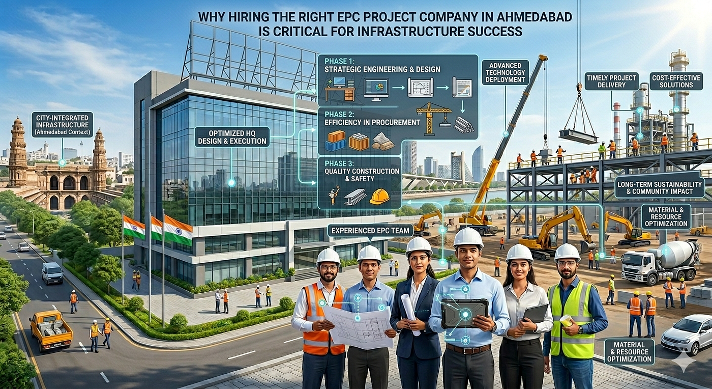 Why Hiring the Right EPC Project Company in Ahmedabad is Critical for Infrastructure Success