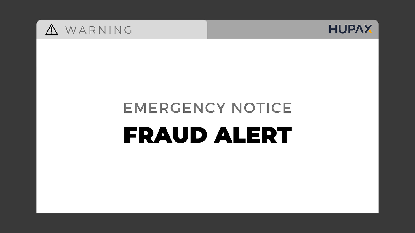 Emergency Notice: Fraud Alert