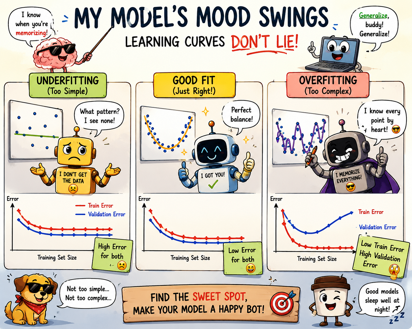 Machine Learning Series (Part 29) : Learning Curves: Detecting Underfitting and Overfitting