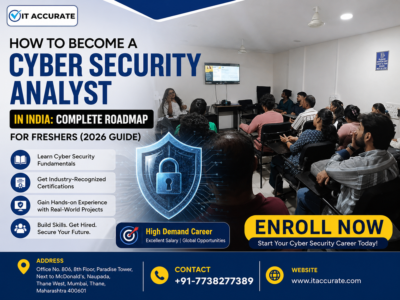 How to Become a Cyber Security Analyst in India: Complete Roadmap for Freshers (2026 Guide)