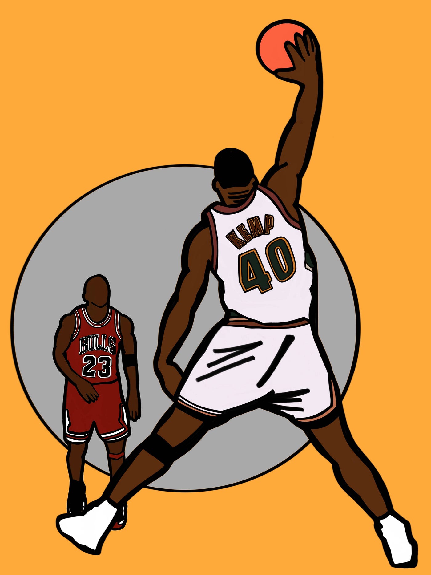Shawn Kemp: A '90s Basketball Mythology, by Alan Chazaro