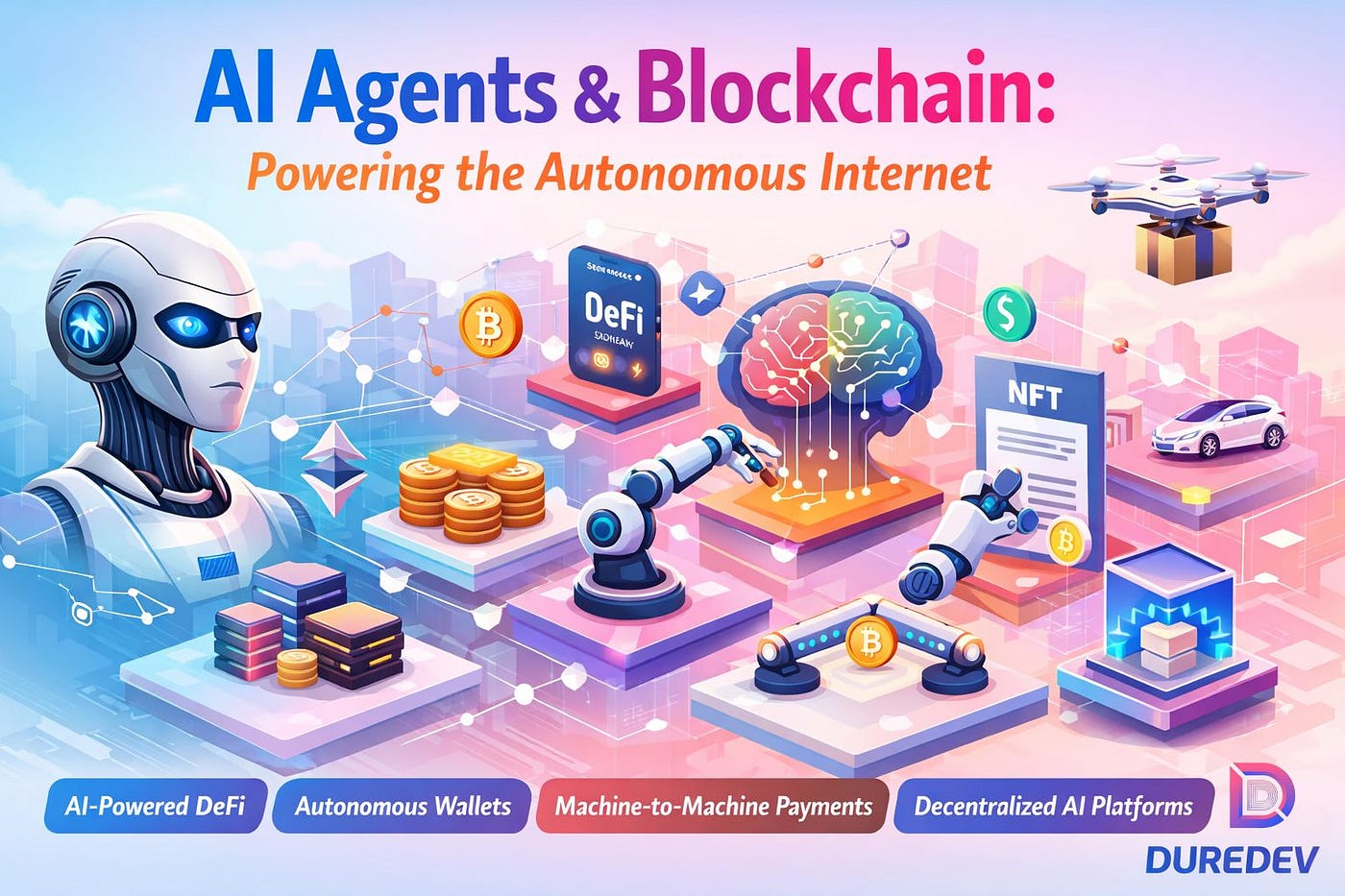 🚀 AI Agents + Blockchain: How Autonomous Web3 Systems Are Shaping the  Future of the Internet | by DureDev | Coinmonks | Mar, 2026 | Medium