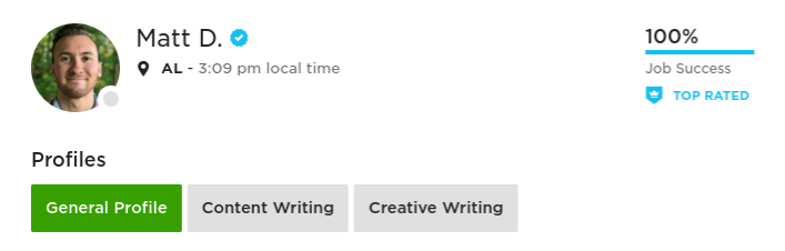 Freelance Writing on Upwork. Does A Top-Rated Badge Plus A 100%…, by Matt  Doggett, The Post-Grad Survival Guide