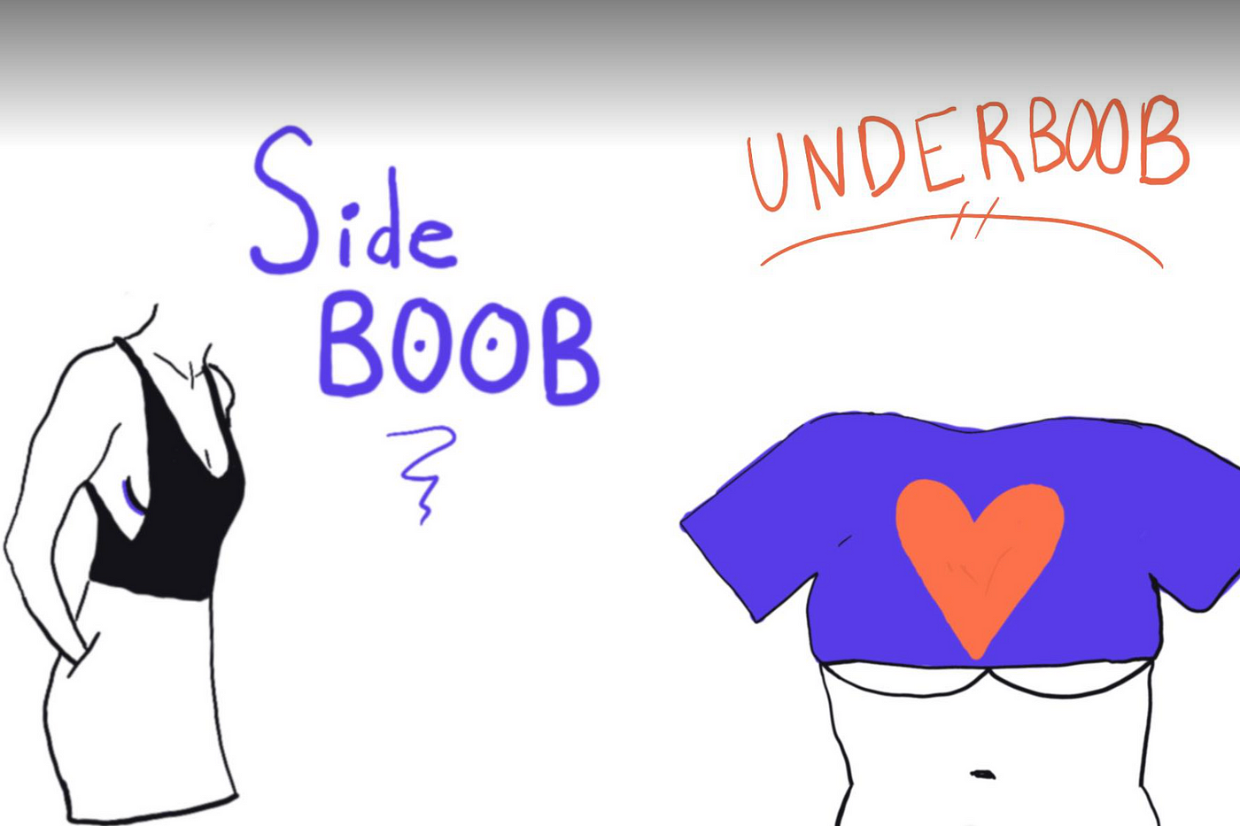 Are Sideboobs the New Cleavage?. Boob fashion is transforming how we…, by  Amy Sea, Breast Stories
