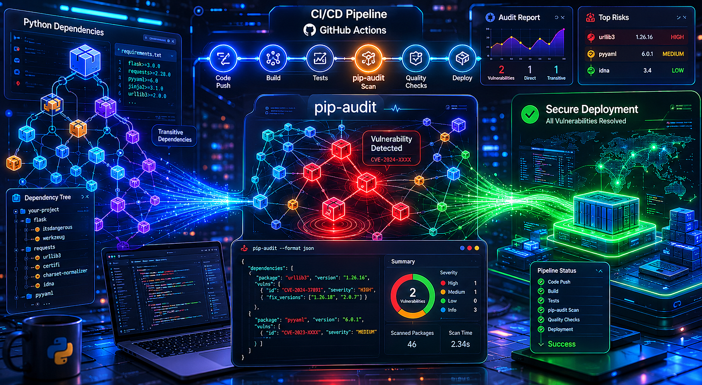 Shift Security Left: Automating Python Dependency Vulnerability Scanning with pip-audit in CI