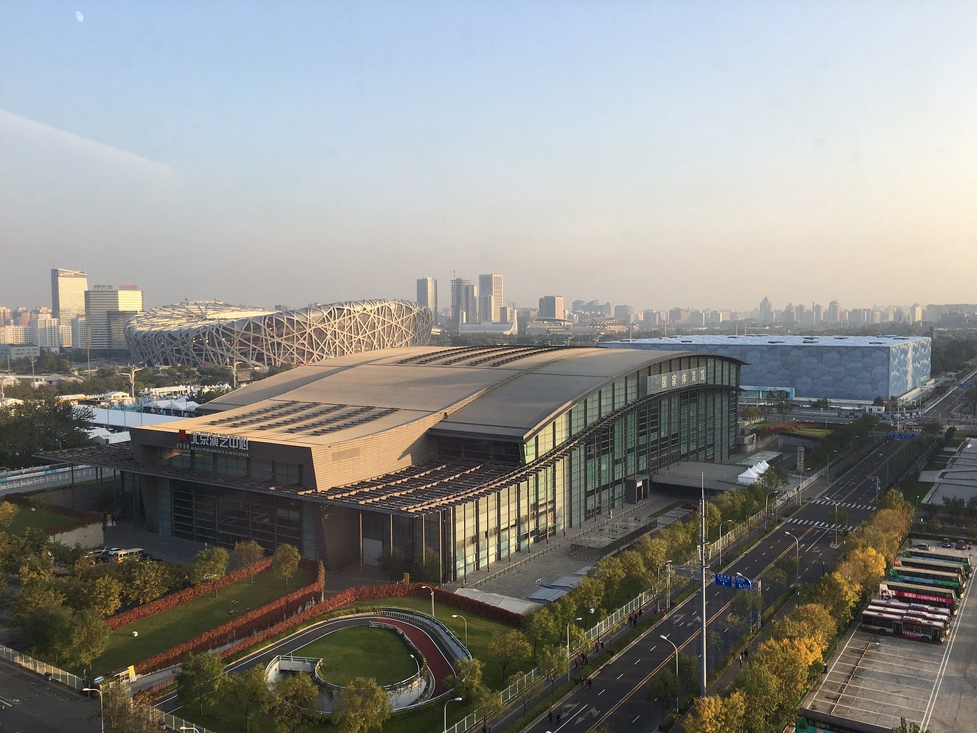 China — Beijing Olympic Park and leaving Beijing