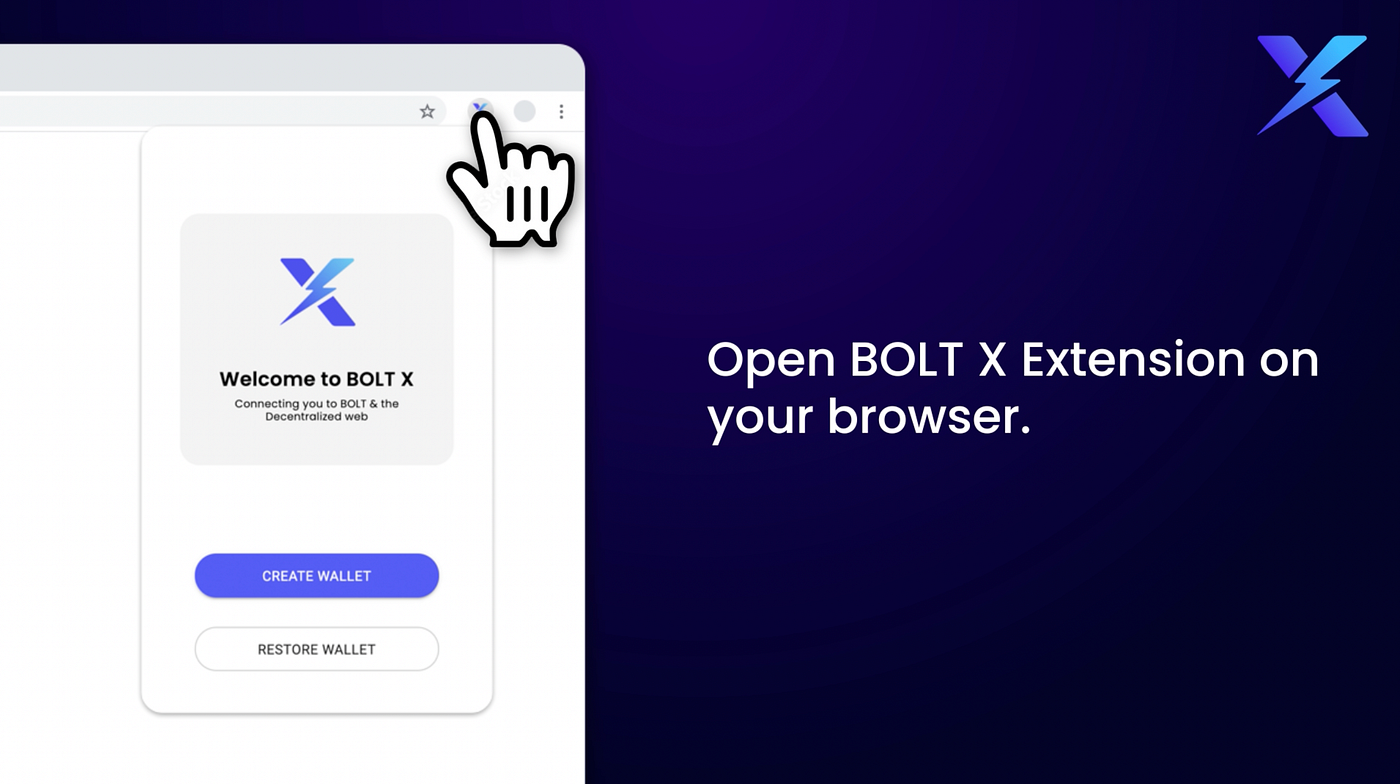 How to set up your BoltX Wallet via your browser | by Bolt Global | BoltOS  | Medium