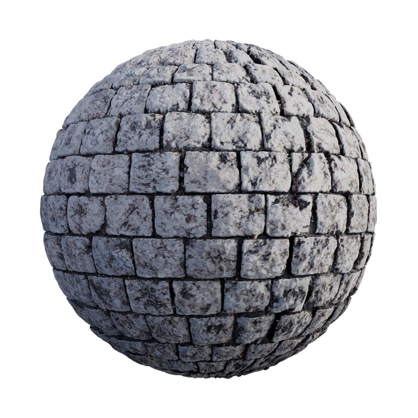 Old Stone Pavement 4K PBR material