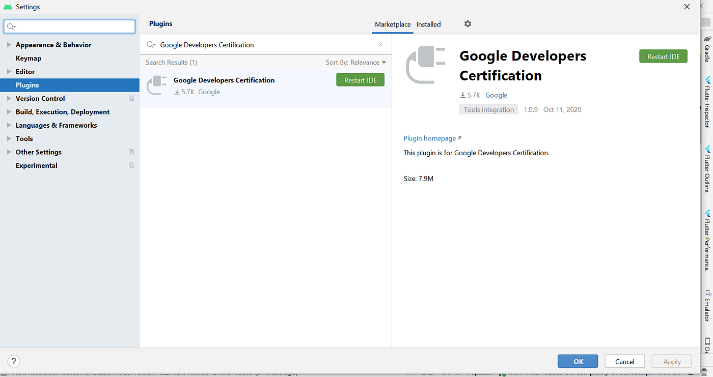 android studio certification