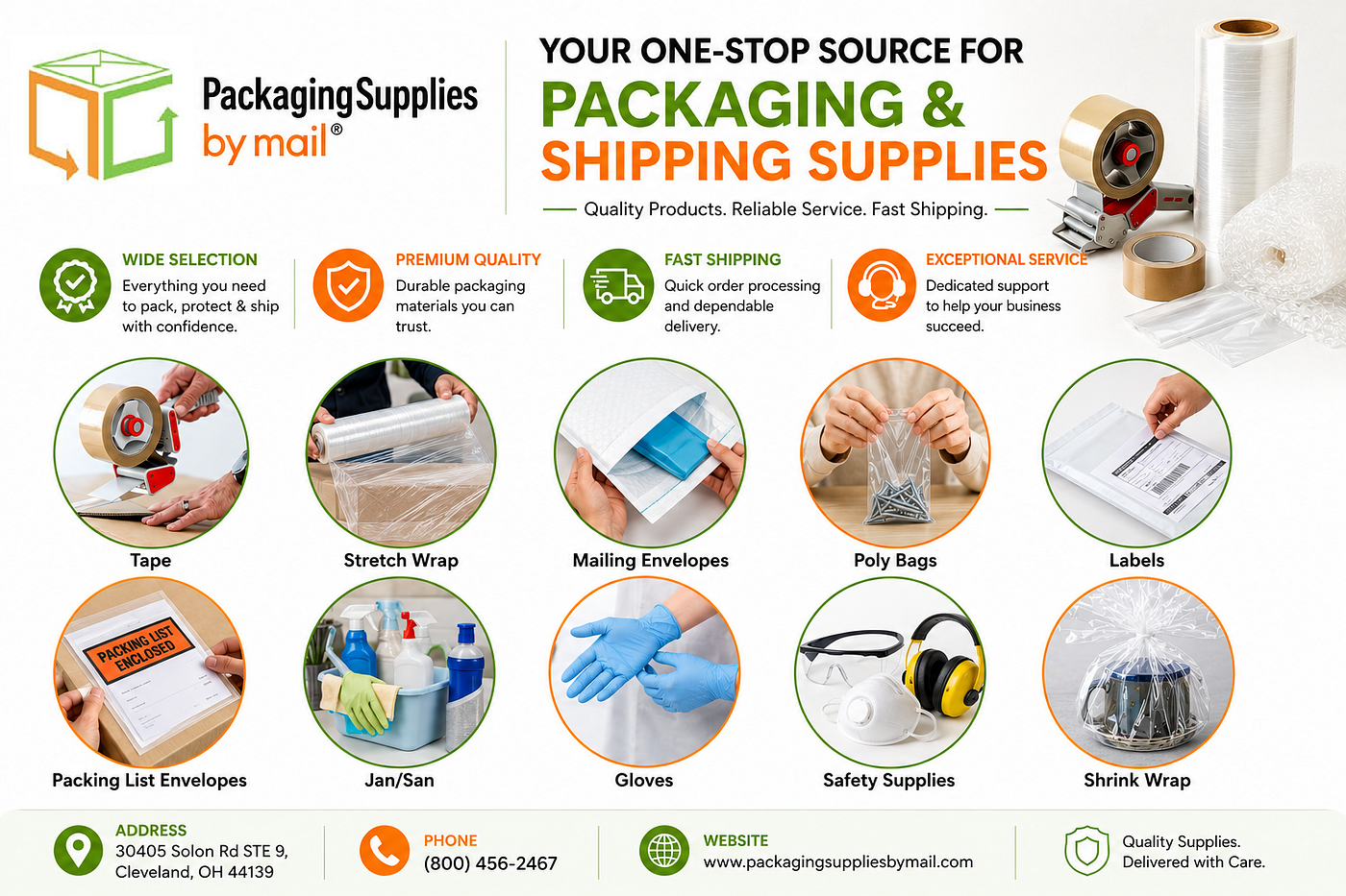 Packaging & Shipping Supplies for Every Business Need