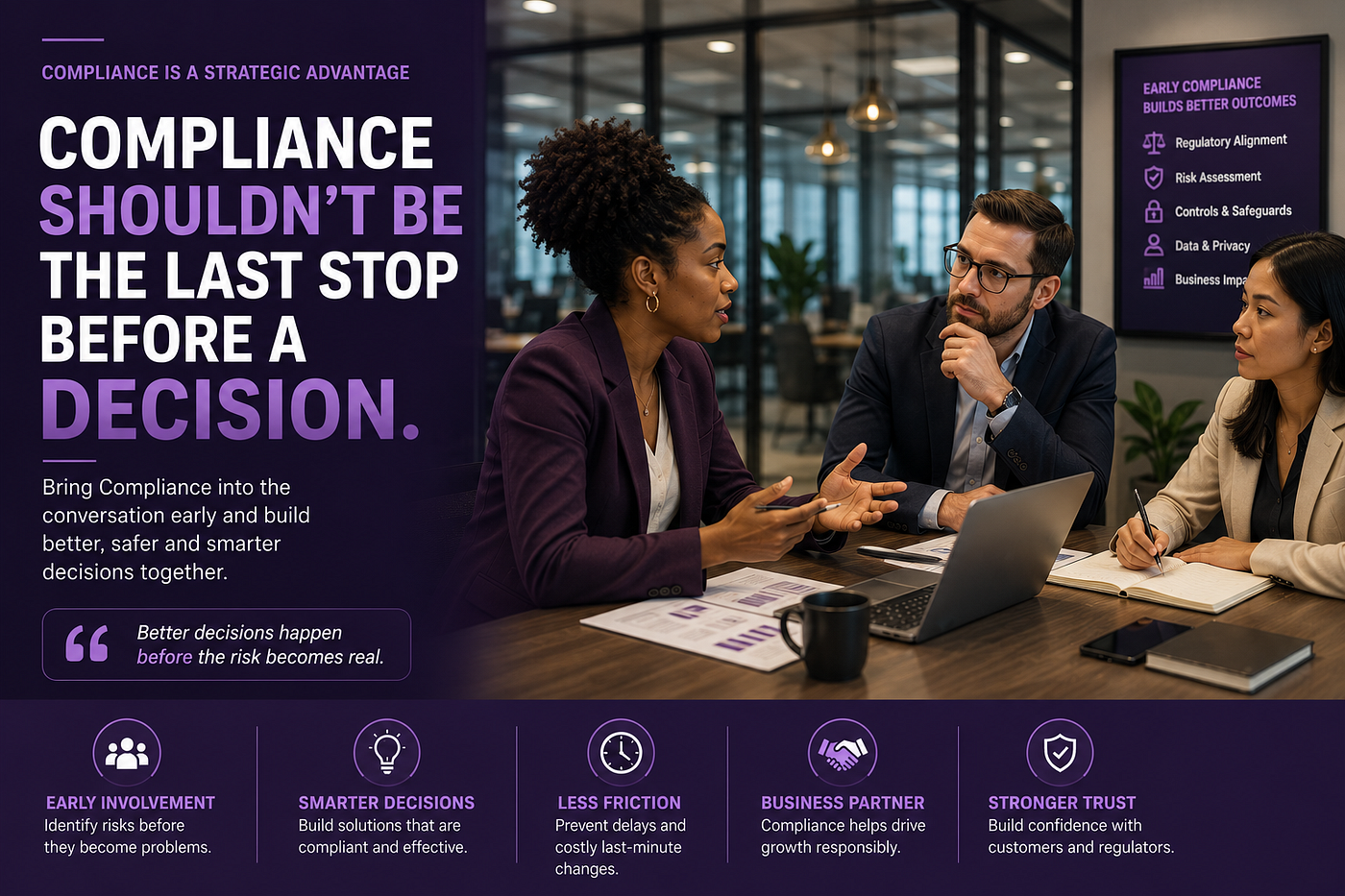 Compliance Shouldn’t Be the Last Stop Before a Decision