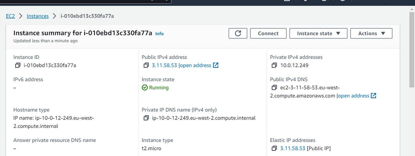 How to Attach Elastic IP to EC2 Instance using Terrafor | by Nipulpatel |  Medium