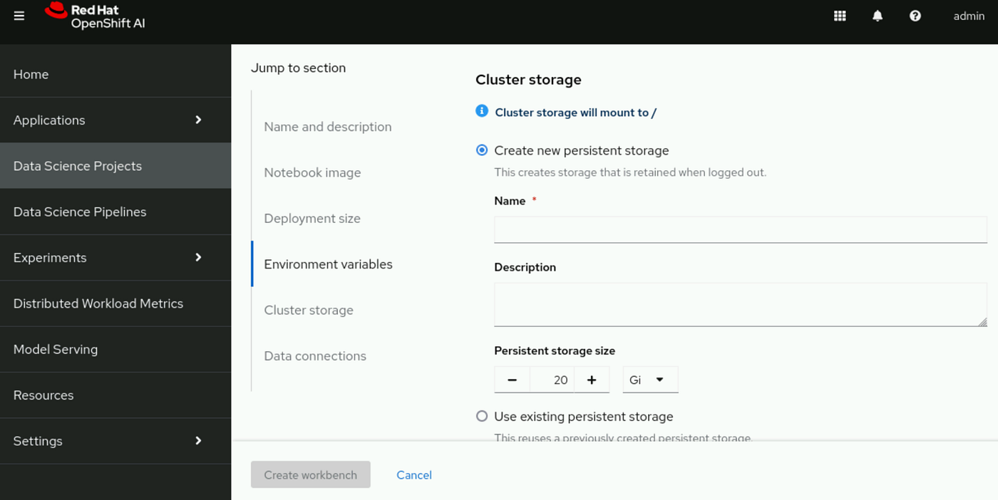 bu alana storage bilgileri girilir